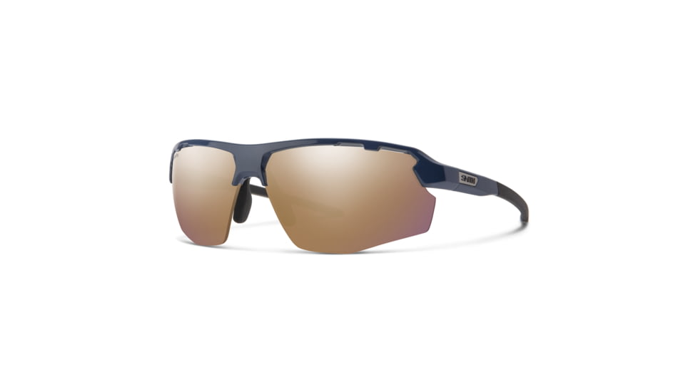 Smith Resolve Sunglasses, French Navy Frame, ChromaPop Rose Gold Mirror Lens, 204926PJP700K