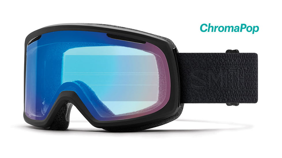 Smith Riot ChromaPop Goggles Women's, Black Mosiac/ChromaPop Storm Rose Flash, Asian Fit RO2CPCMSB18-GA