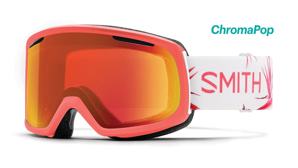 Smith Riot ChromaPop Goggles Women's, Sunburst Zen/ChromaPop Everyday Red Mirror, Asian Fit RO2CPEZEN18-GA