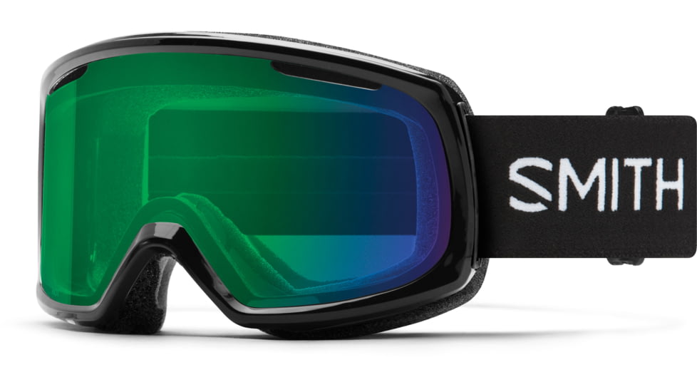 Smith Riot Goggles, Black, Chromapop Everyday Green Mirror, M006722QJ99XP
