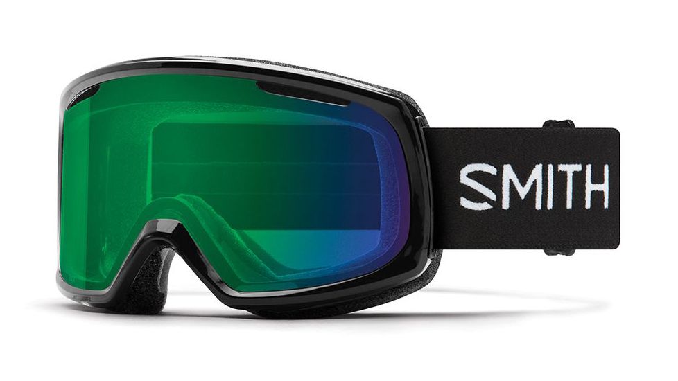 Smith Riot Snow Goggles - Womens, Black, Chromapop Everyday Green Mirror Lens, RO2CPGBK19