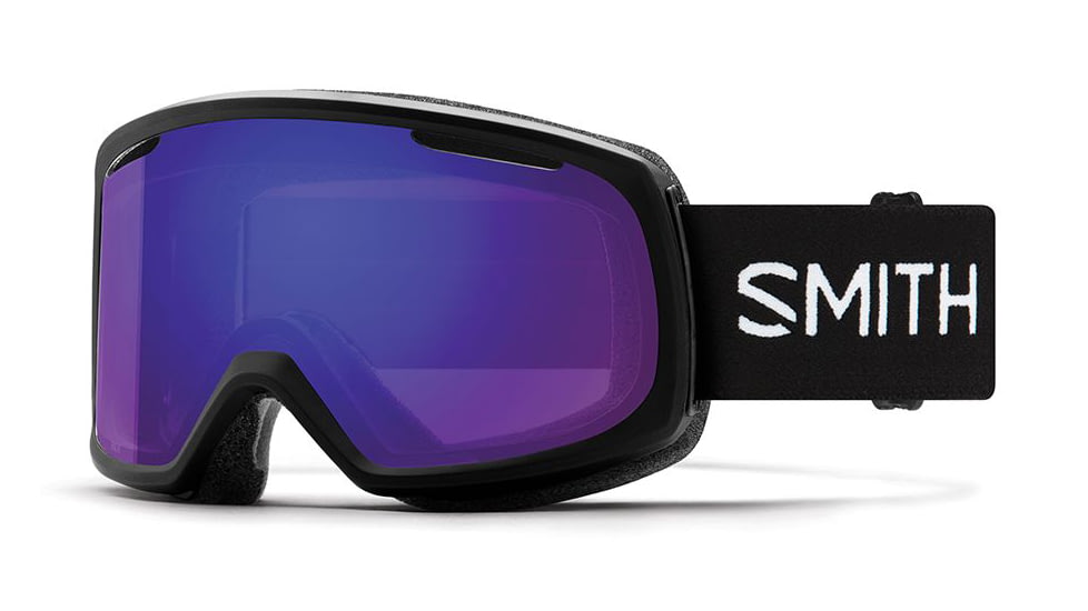 Smith Riot Snow Goggles - Womens, Black, Chromapop Everyday Violet Mirror Lens, RO2CPVBK19