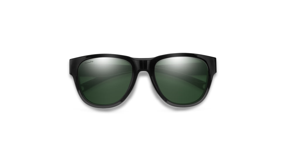 Smith Rockaway Sunglasses, Black Frame, ChromaPop Polarized Gray Green Lens, 20431680752L7