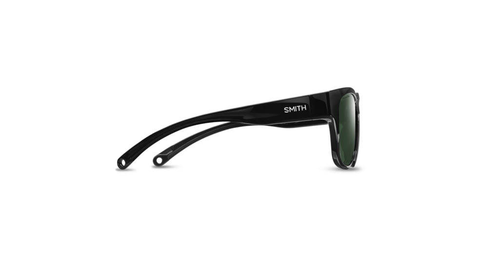 Smith Rockaway Sunglasses, Black Frame, ChromaPop Polarized Gray Green Lens, 20431680752L7