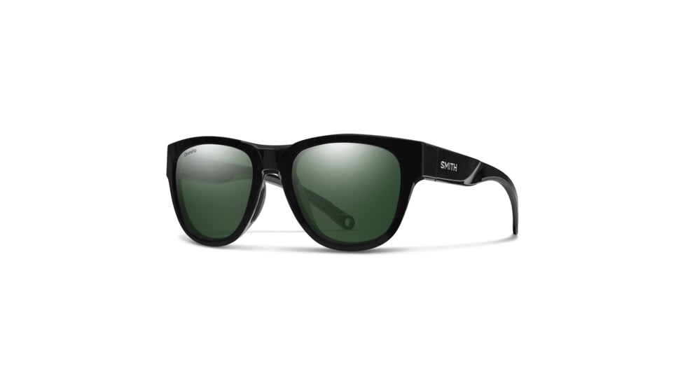 Smith Rockaway Sunglasses, Black Frame, ChromaPop Polarized Gray Green Lens, 20431680752L7