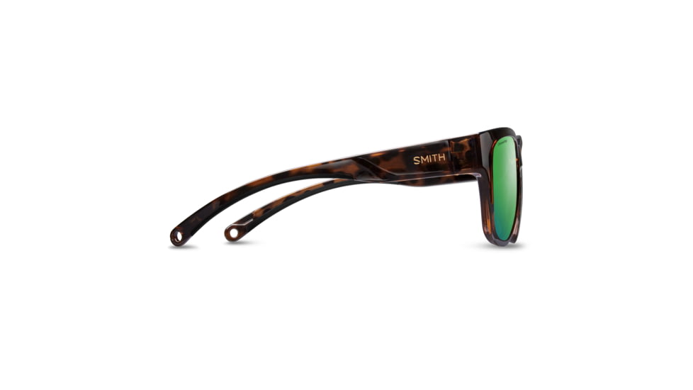 Smith Rockaway Sunglasses, Tortoise Frame, ChromaPop Polarized Green Mirror Lens, 2043169N452UI