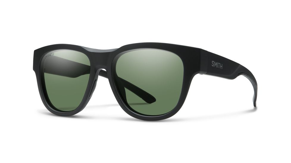 Smith Rounder Chromapop Polarized Sunglasses -Men's, Matte Black RNCPGNMB