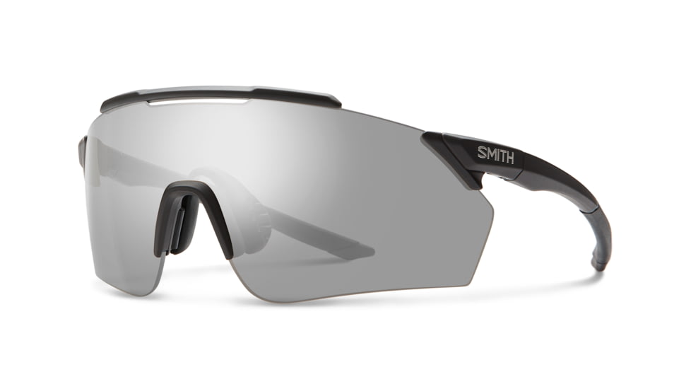 Smith Ruckus PivLock Sunglasses, Matte Black Frame, ChromaPop Platinum Mirror Lens, 20152200399XB
