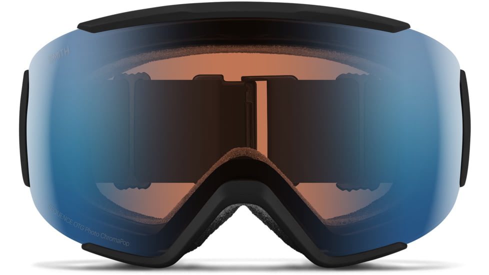 Smith Sequence OTG Goggle, OTG Series, Black, ChromaPop Pro Photochromic Blue Mirror Lens, M007682QJ994L