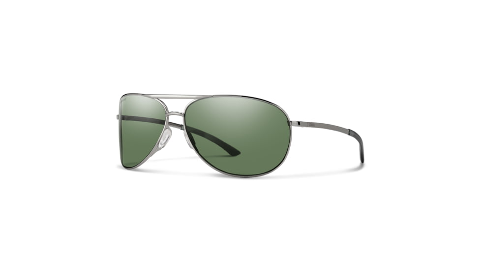 Smith Serpico 2 Sunglasses, Gunmetal Frame, Polarized Gray Green Lens, 200284KJ165M9