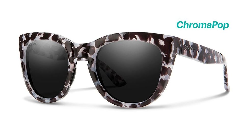 Smith Sidney Sunglasses, Choco Tort Frame, ChromaPop Polarized Black Lens, Choco Tort 227898ACI52E3