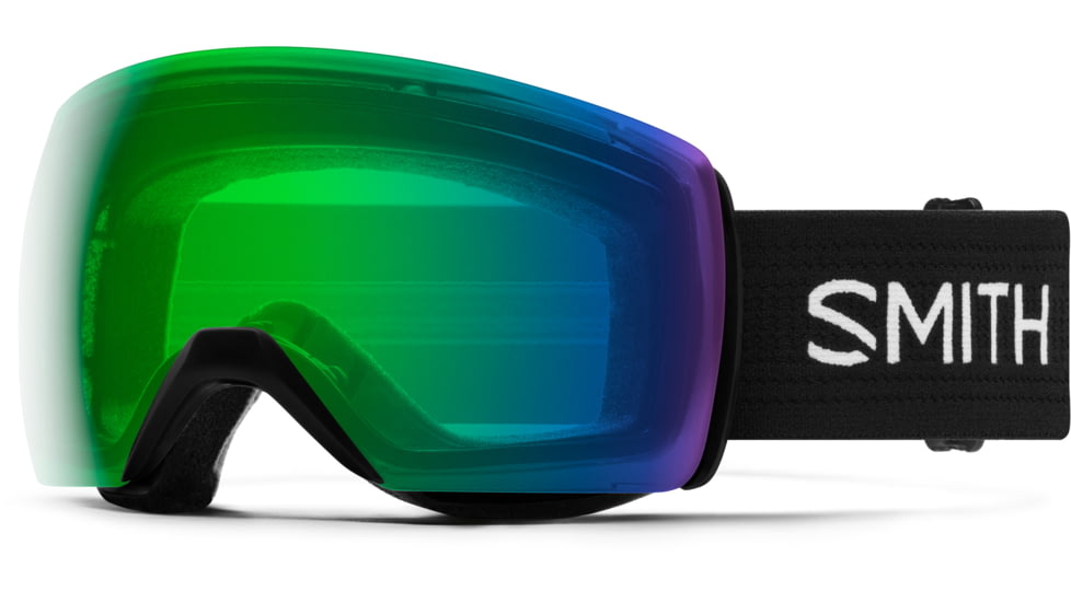 Smith Skyline XL Goggles, Black, Chromapop Everyday Green Mirror, M007152QJ99XP
