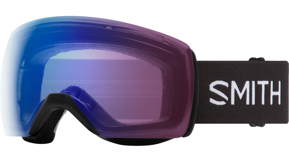 Smith Skyline Xl Low Bridge Fit Googles, ChromaPop Photochromic Rose Flash, Black, M007312QJ994G