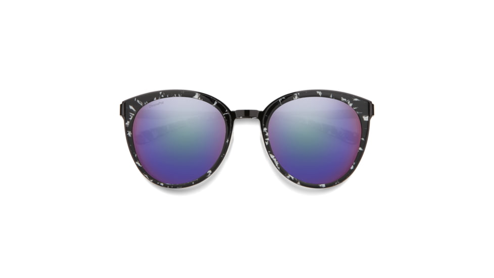 Smith Somerset Sunglasses, Black Marble Frame, ChromaPop Polarized Violet Mirror Lens, 203673GBY53DF