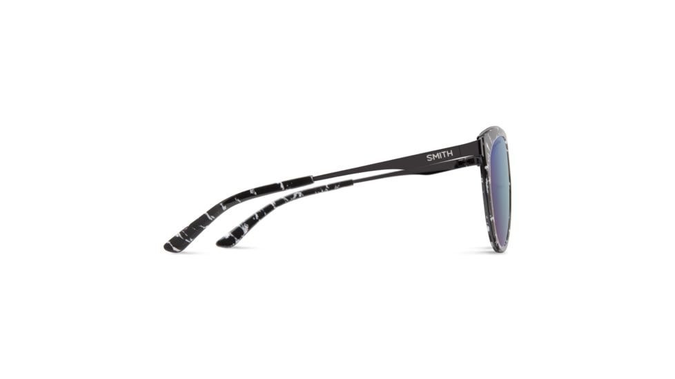 Smith Somerset Sunglasses, Black Marble Frame, ChromaPop Polarized Violet Mirror Lens, 203673GBY53DF