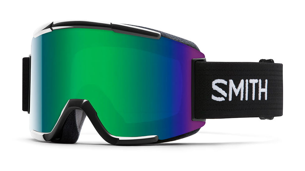 Smith Squad Goggle-Black-Green Sol-X Mirror