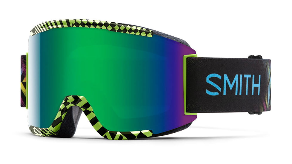 Smith Squad Goggle-Neon Blacklight-Green Sol-X Mirror