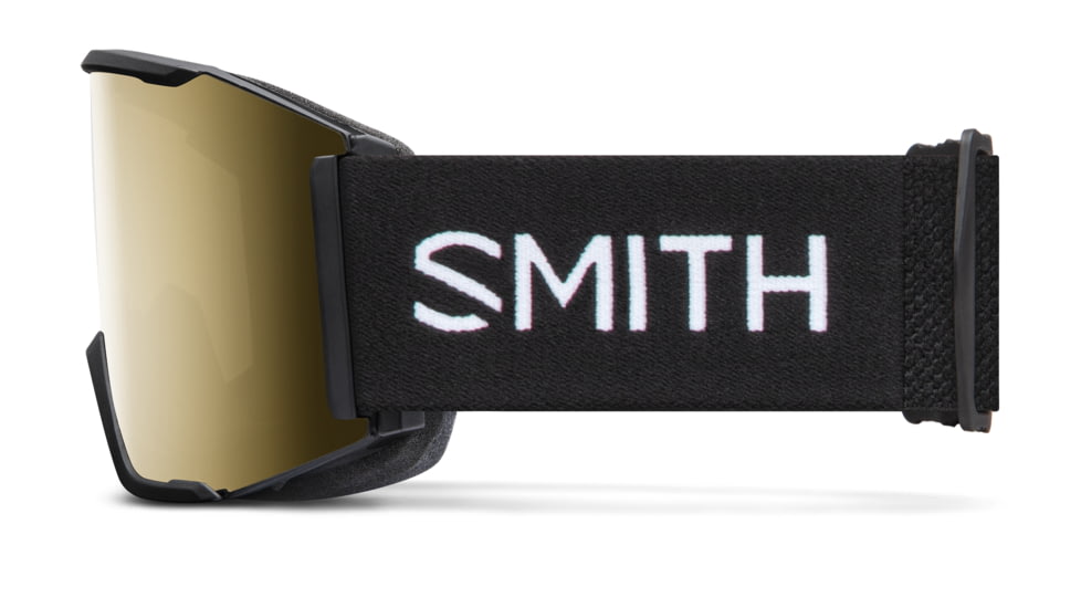 Smith Squad Mag Goggle, ChromaPop Sun Black Gold Mirror, Black, M007560JX99MN