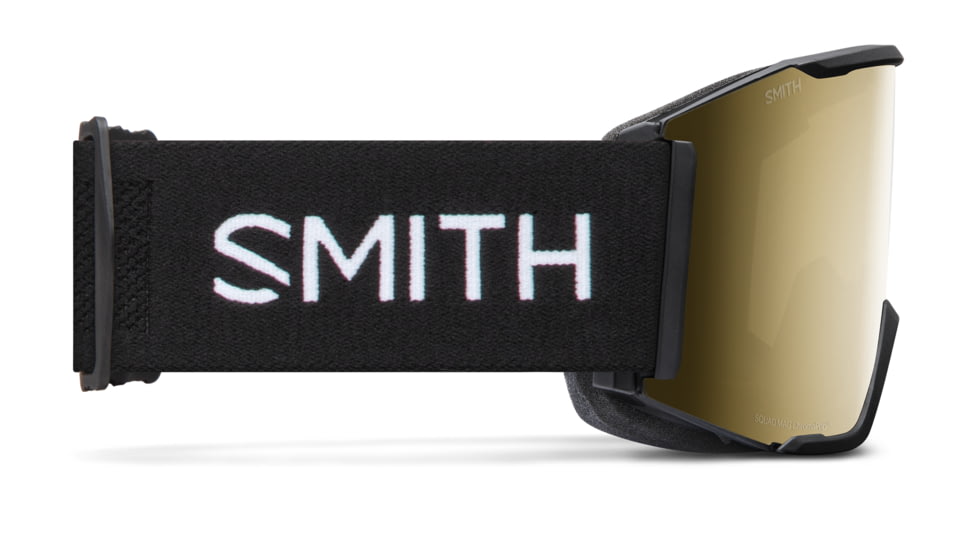 Smith Squad Mag Goggle, ChromaPop Sun Black Gold Mirror, Black, M007560JX99MN