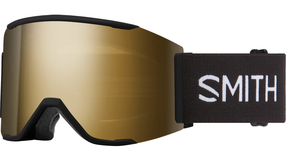 Smith Squad Mag Goggle, ChromaPop Sun Black Gold Mirror, Black, M007560JX99MN