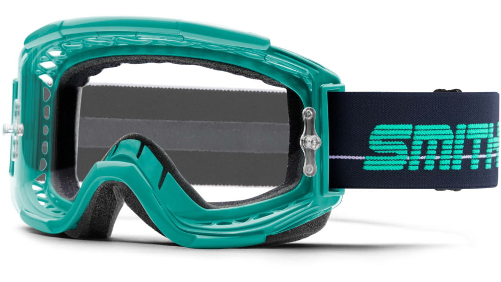 Smith Squad MTB Goggle, Clear Anti-Fog Lens, Jade/Indigo, M0084101O99MY