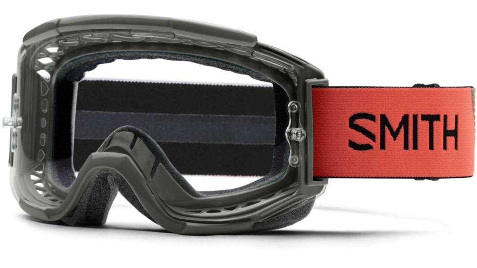 Smith Squad MTB Goggle, Clear Anti-Fog Lens, Sage/Red Rock, M0084100799MY