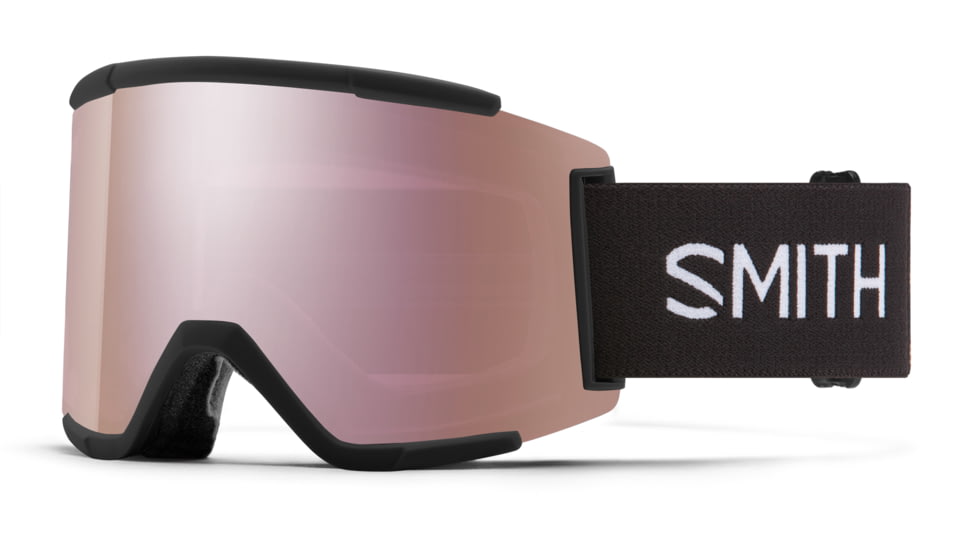 Smith Squad XL Goggles, Black, Chromapop Sun Black Gold Mirror, M006752QJ99MN