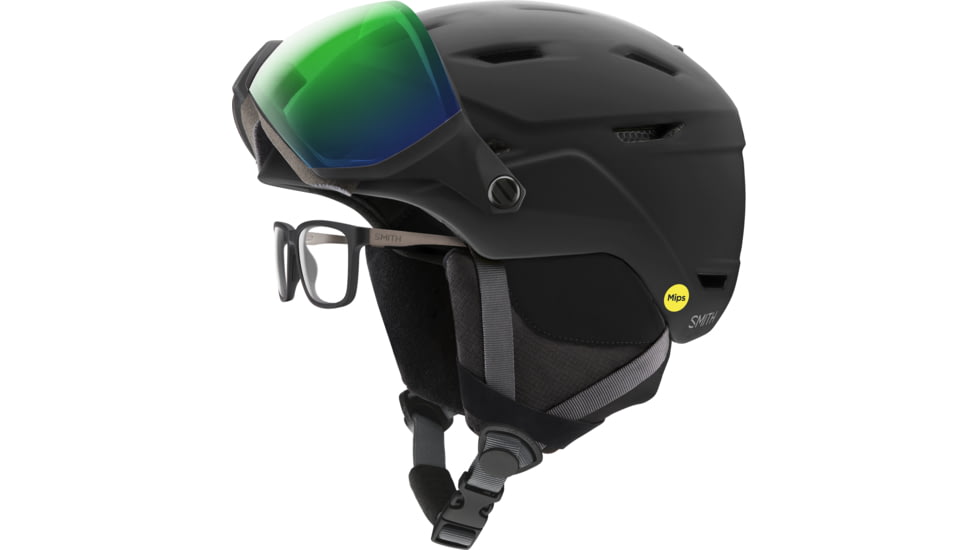 Smith Survey MIPS Helmet, Matte Black/ChromaPop Everyday Green Mirror, Large, E005300AJ5963