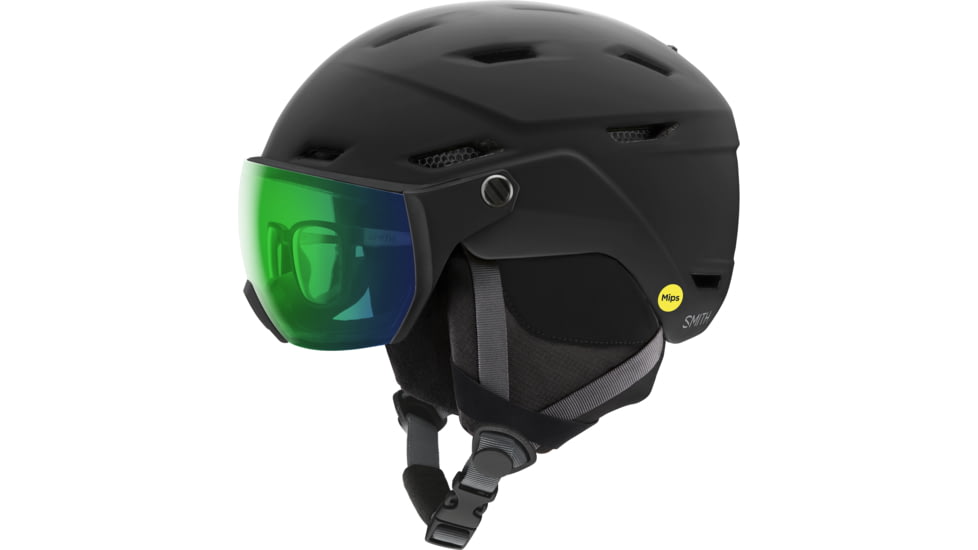 Smith Survey MIPS Helmet, Matte Black/ChromaPop Everyday Green Mirror, Large, E005300AJ5963