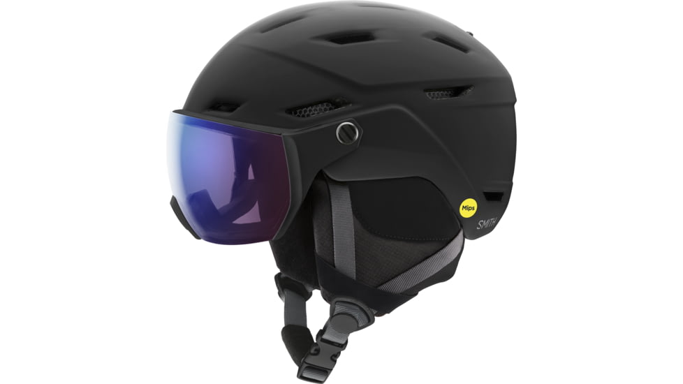 Smith Survey MIPS Helmet, Matte Black/ChromaPop Photochromic Rose Flash, Large, E005300AS5963