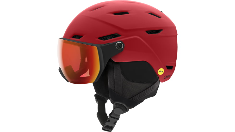 Smith Survey MIPS Helmet, Matte Lava/ChromaPop Everyday Red Mirror, Medium, E005302U75559