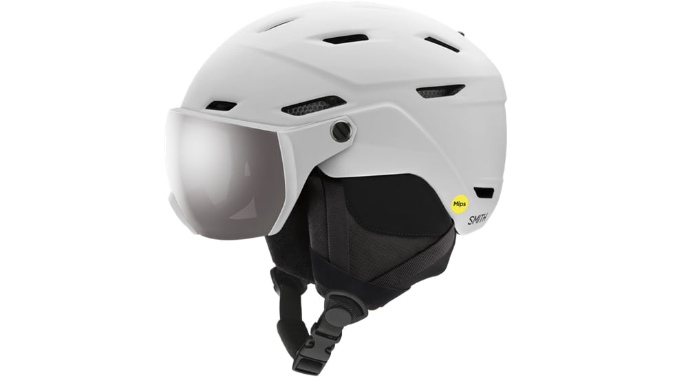 Smith Survey MIPS Helmet, Matte White/ChromaPop Sun Platinum Mirror, Large, E005300AQ5963