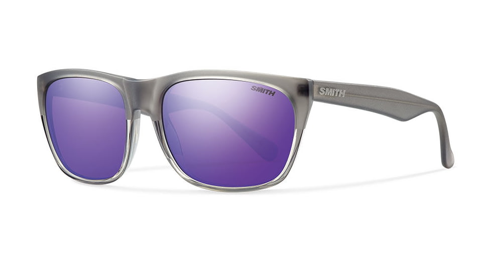 Smith Tioga Sunglasses-Smoke-Purple Sol-X Carbonic
