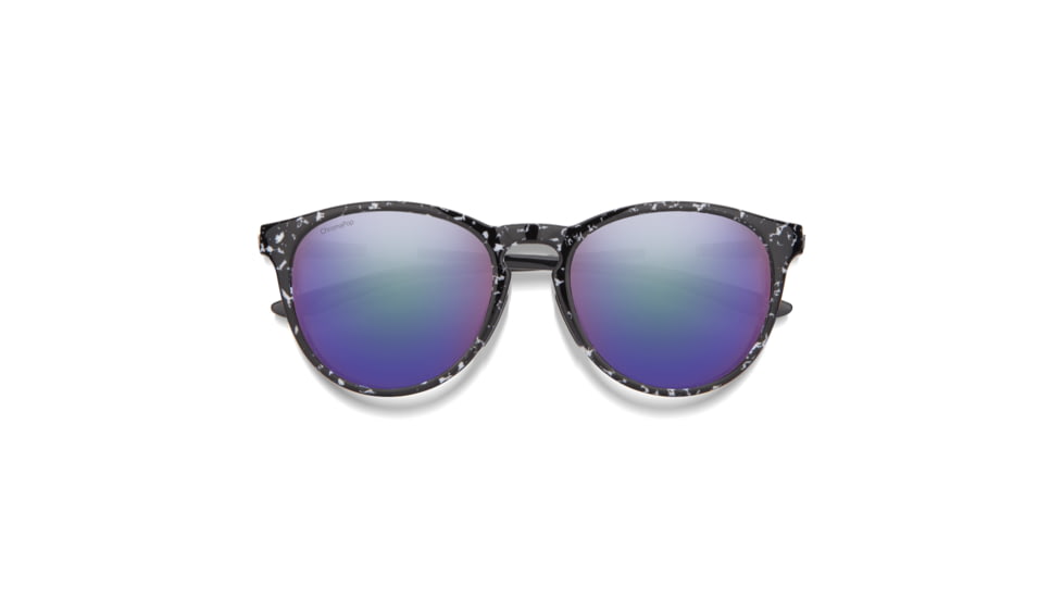 Smith Wander Sunglasses, Black Marble Frame, ChromaPop Polarized Violet Mirror Lens, 204931GBY55DF