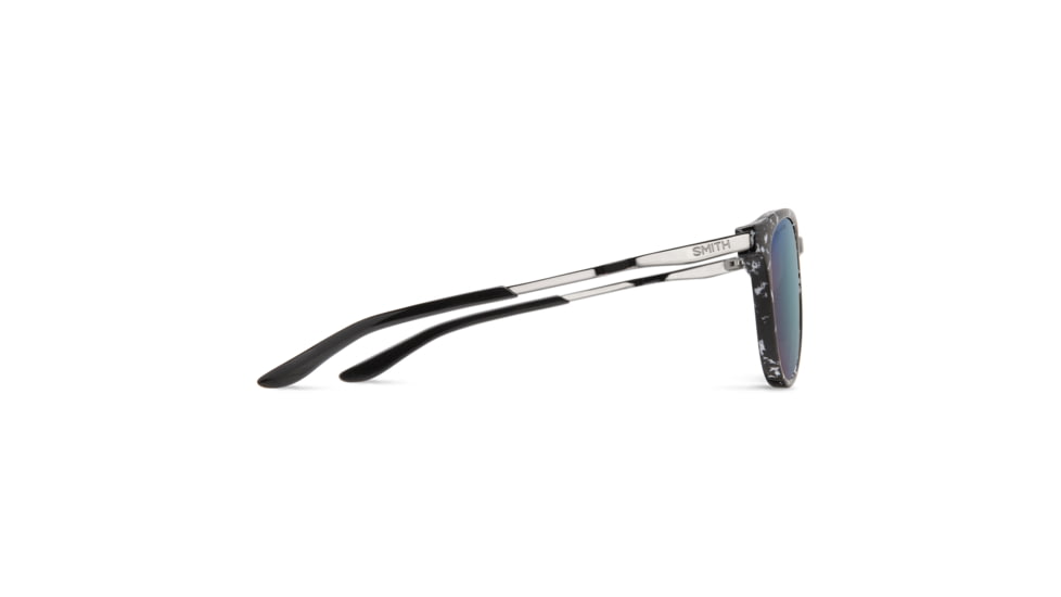 Smith Wander Sunglasses, Black Marble Frame, ChromaPop Polarized Violet Mirror Lens, 204931GBY55DF