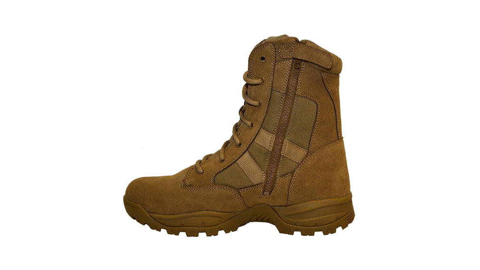 Smith &amp; Wesson Breach 2.0 8 Side Zip Tactical Boots, Coyote, 5 US, Regular, 810203-5