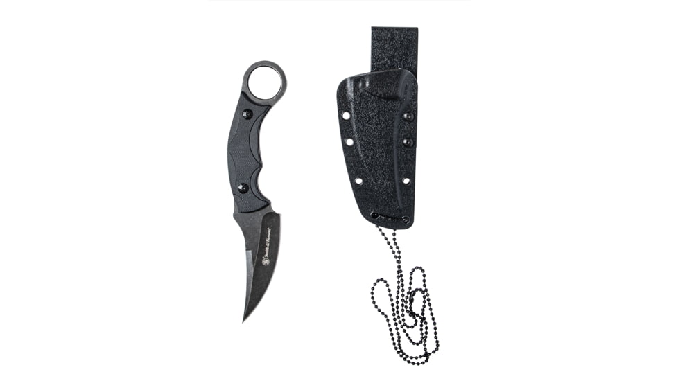 Smith &amp; Wesson Karambit Clip Point 3.75in Fixed Blade Knife, SW995