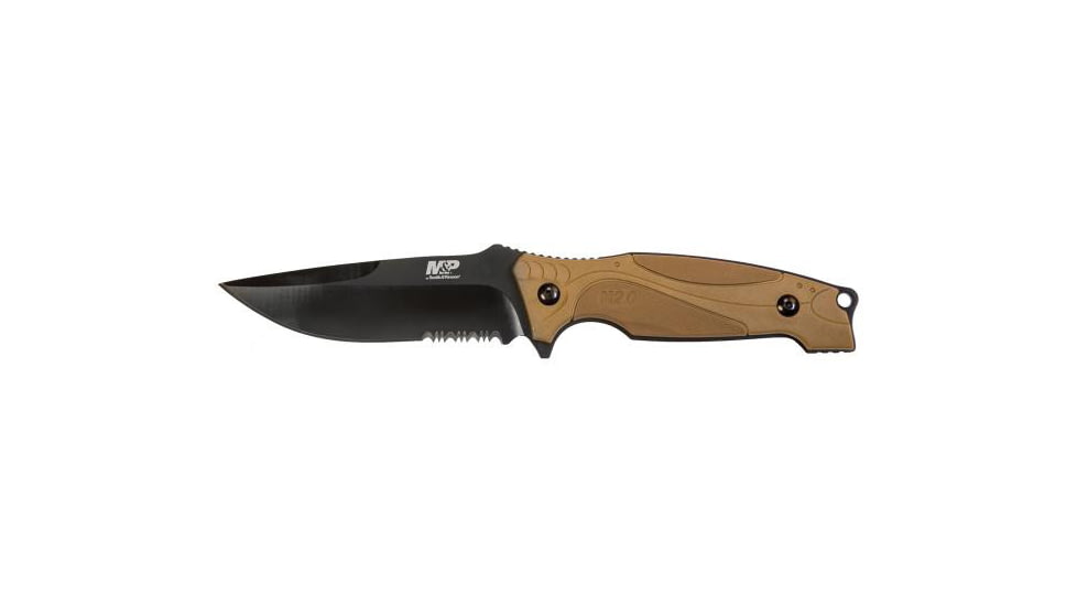 Smith &amp; Wesson Mpm2.0f41cp M2.0 Fb Fde/Blk Knives, 8Cr13MoV Stainless Steel, FDE, Rubber, 1085883