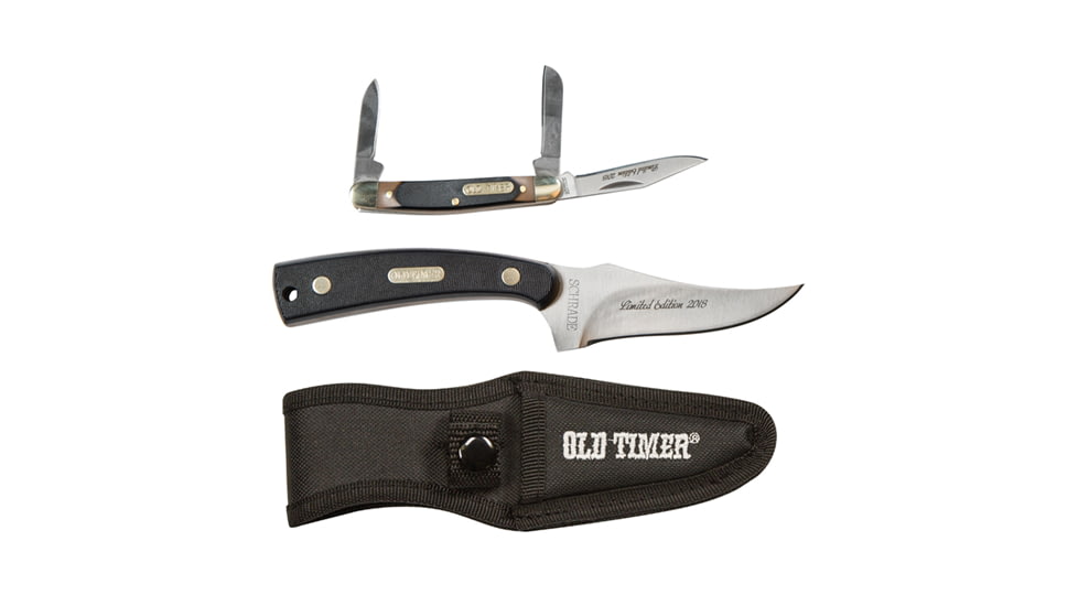 Smith &amp; Wesson Ot 152OT &amp; 108OT Combo Folding Knives, 3.25 in, AUS-8 Stainless Steel, Black, Delrin, 1085945