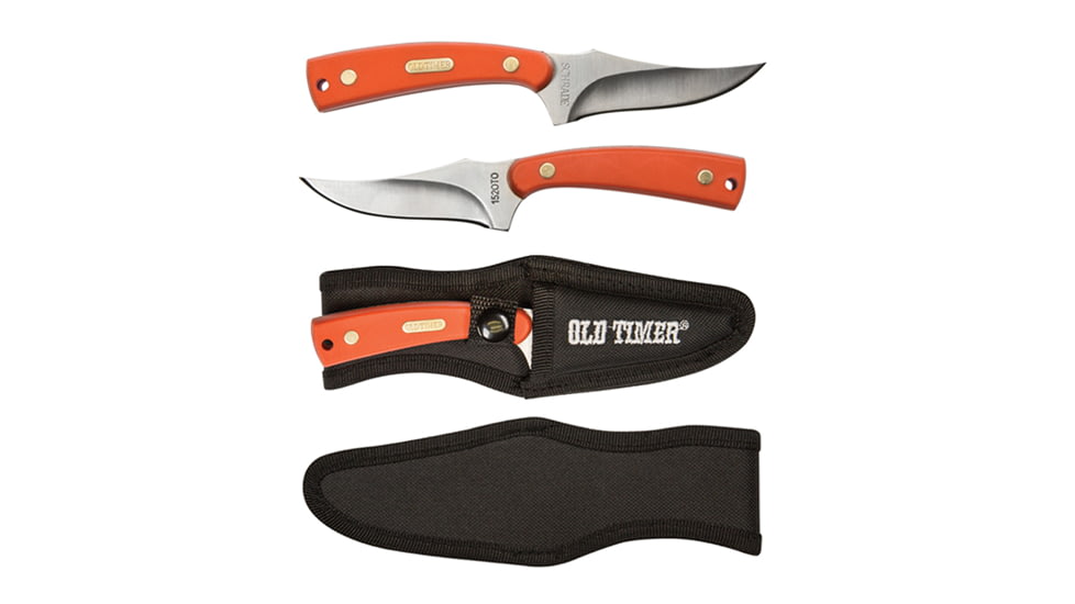 Smith &amp; Wesson Ot Orange Sharpfinger Fixed Blade Knives, 3.3 in, 7Cr17MoV High Carbon Stainless Steel, Orange, Delrin, 1085932