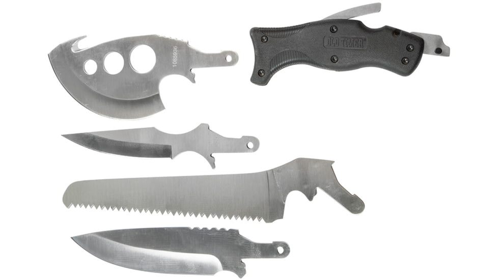 Smith &amp; Wesson Ot Switch-it Fixed Blade Knives, 7Cr17MoV High Carbon Stainless Steel, Black, 1085936