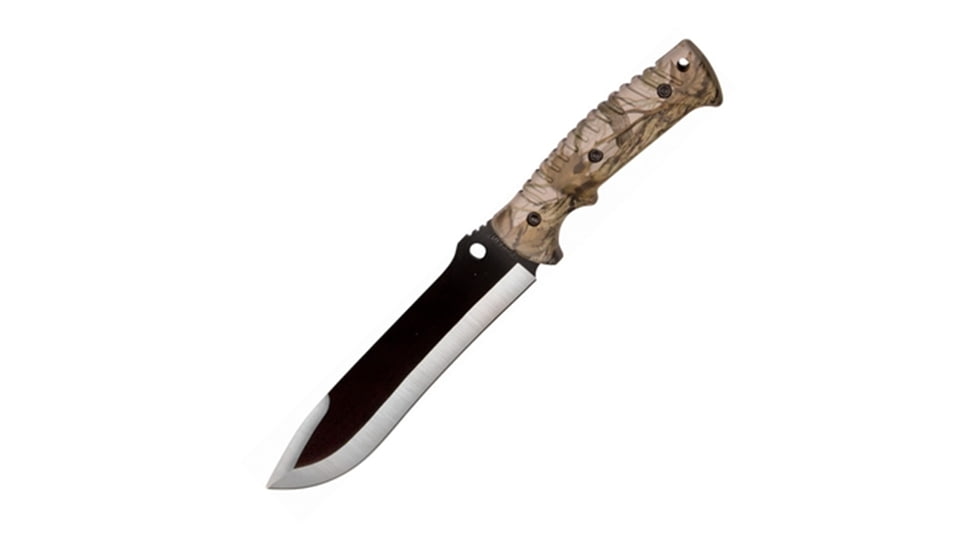 Smith &amp; Wesson Schrade Snowblind Camo Mini-machete, 8.75 in, 3Cr13 Stainless Steel Overall, Snowblind Camo, Synthetic, 1085940