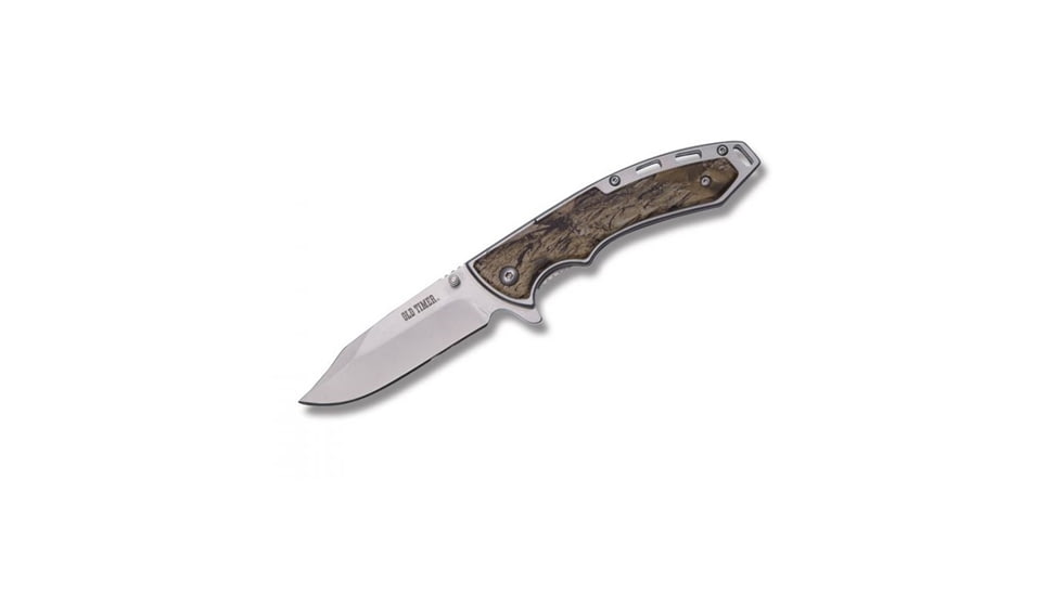 Smith &amp; Wesson Snowblind Clip Folding Knives, 3 in, 7CR17MOV Stainless Steel, Clip Point, Snowblind Camo, ABS, 1085930