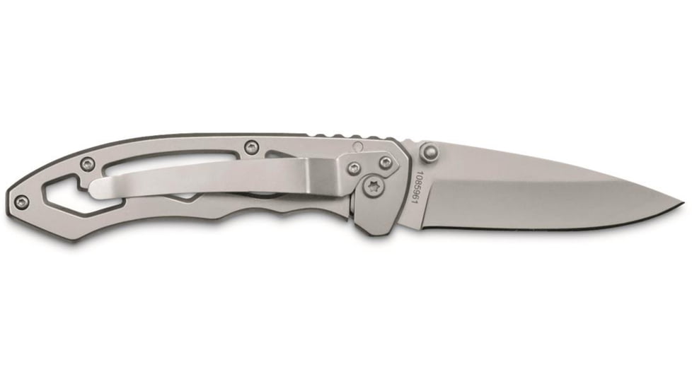 Smith &amp; Wesson SW &amp; Tool Combo Folding Knives, 2.75 in, 7CR17MOV Stainless Steel, Drop Point, Stainless, 1085961