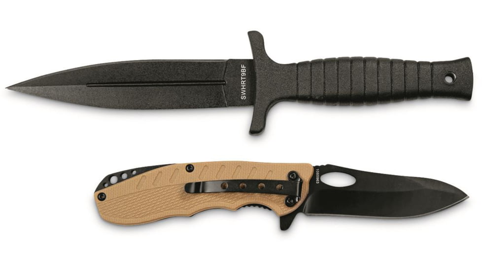 Smith &amp; Wesson SW On Duty &amp; Off Folding Knives, Stainless Steel, 1085963