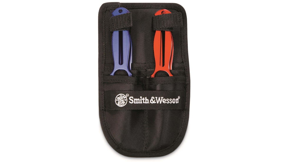 Smith &amp; Wesson SW Throwing Knife Set, 7.5 in, Stainless Steel, Fixed Blade, Multi, 1085965