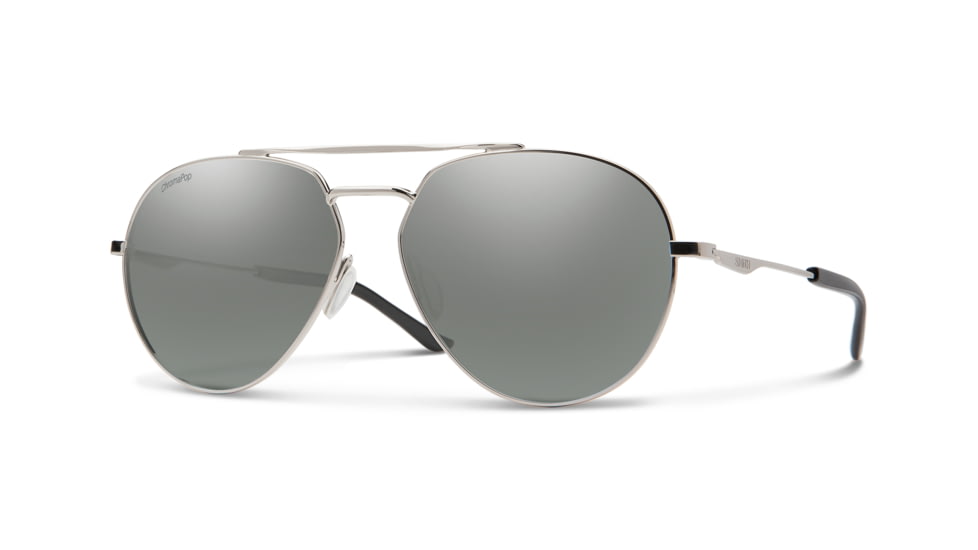 Smith Westgate Sunglasses, Silver Frame, Chromapop Platinum Mirror Lens, 20124101060OP