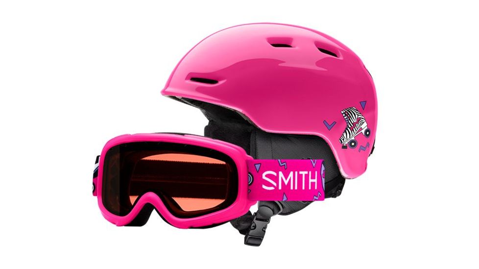Smith ZOOM JR / GAMBLER COMBO, Youth Medium, PINK SKATES, E0066126A5358