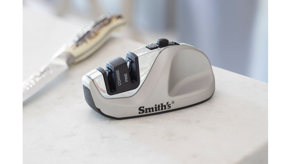 Smiths Adjustable Diamond Edge Grip Sharpener, Silver/Black, SP-51023