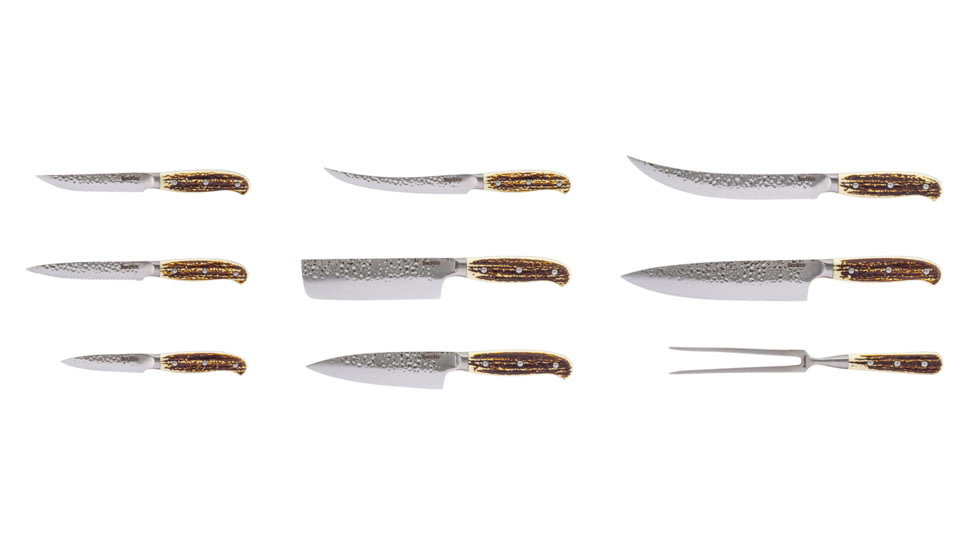 Smiths Cabin &amp; Lodge Cutlery 15-Pcs Block Set, Stag, 51032